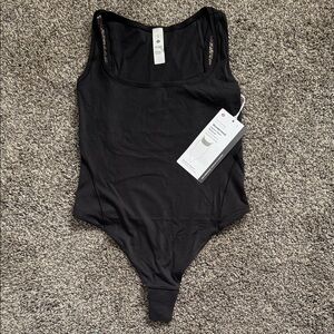 lululemon athletica Black Square-Neck Bodysuit